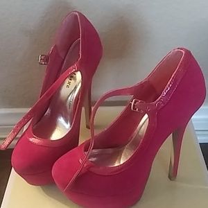 Hot pink heels